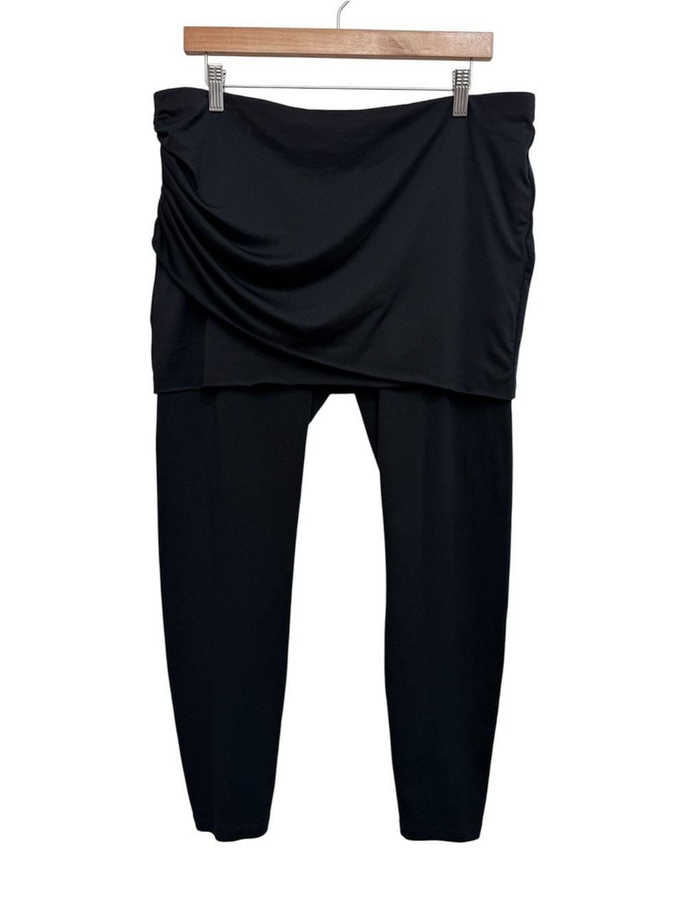 Cabi M’Leggings Women Large Skirted Leggings Mesh Ruched Modest Coverage 5080